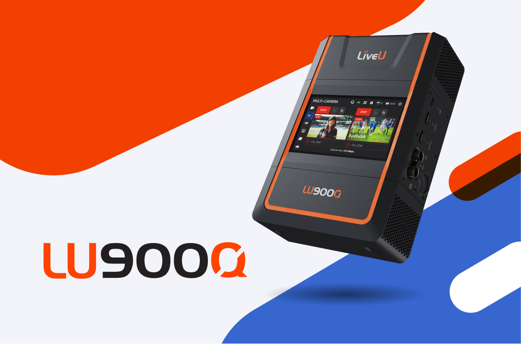 LU900Q PR image LiveU LU900Q intelligent production field unit for live broadcast and remote production workflows