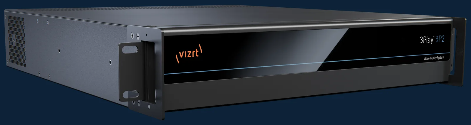 Viz 3Play 3P2 rack unit, angled product view
