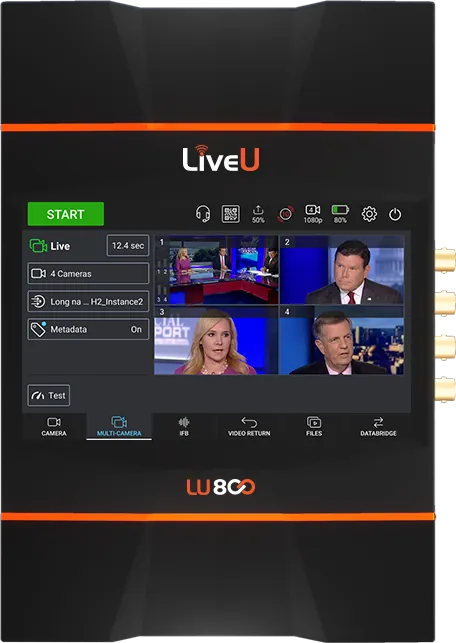 LiveU LU800 portable multi-camera field unit