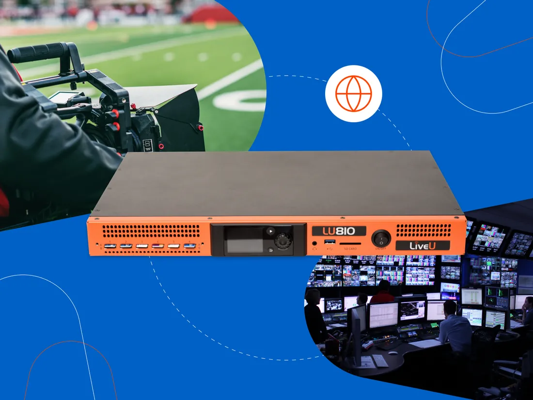 LiveU LU810 rackmount encoder, four camera inputs
