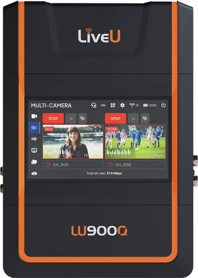 LiveU LU900Q field unit, front view
