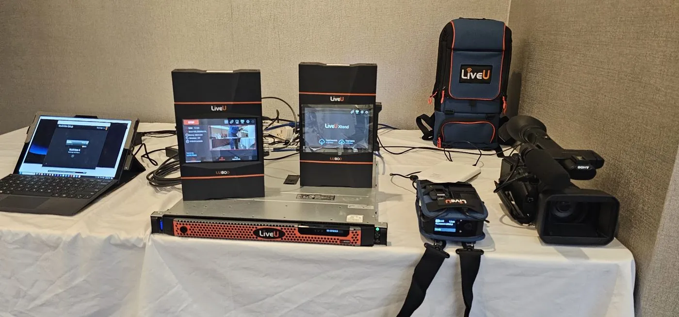 Varto LiveU receive setup at a live event