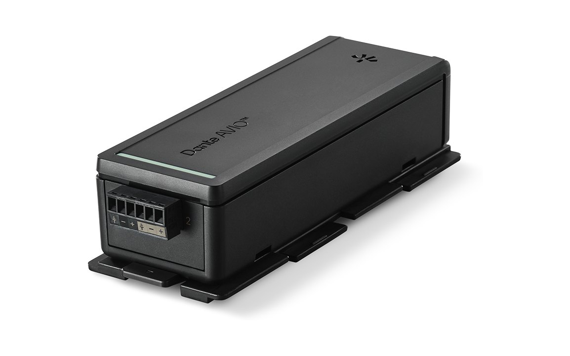 Dante AVIO Install two-channel adapter with one Euroblock terminal