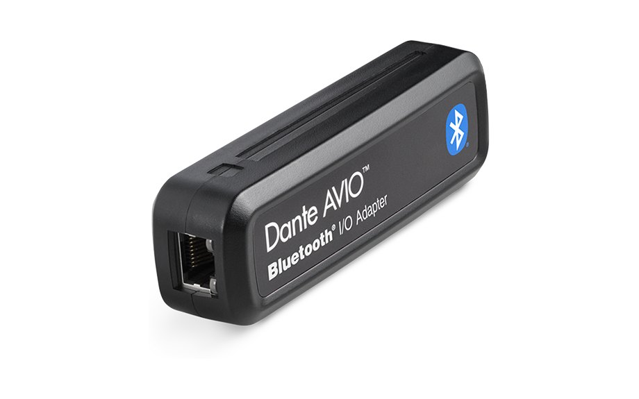 Dante AVIO Bluetooth adapter with an Ethernet port