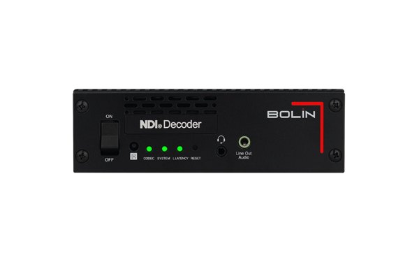 Bolin EG40N NDI decoder, front panel