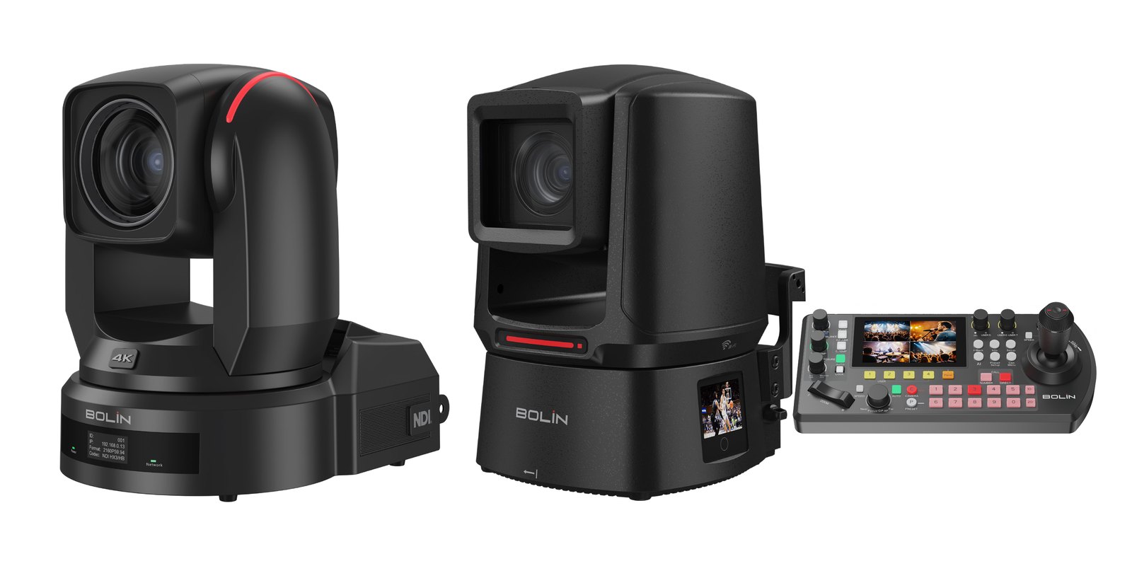 Bolin R9-L420N and Range PTZ cameras with the KBD Plus controller