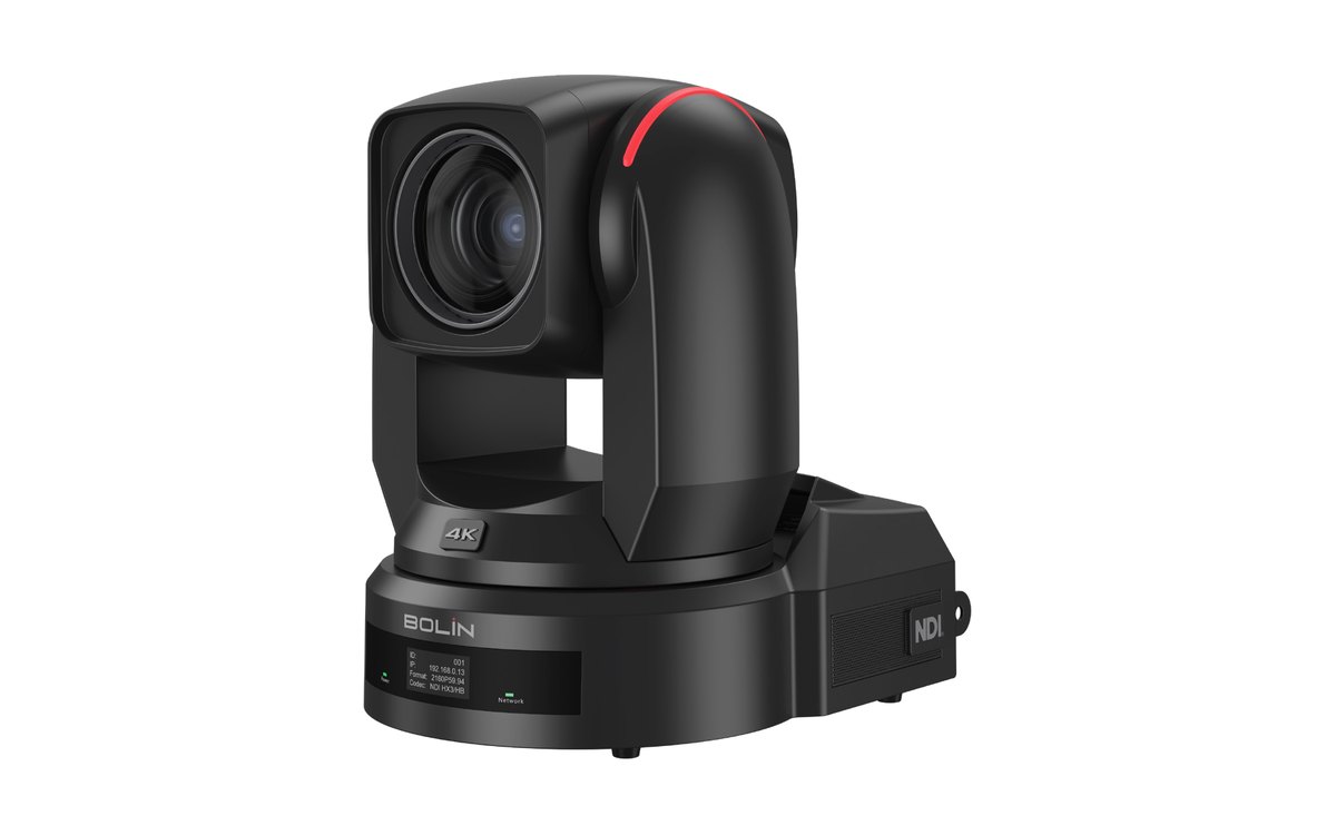 Bolin R9-L420N PTZ camera in black, three-quarter view