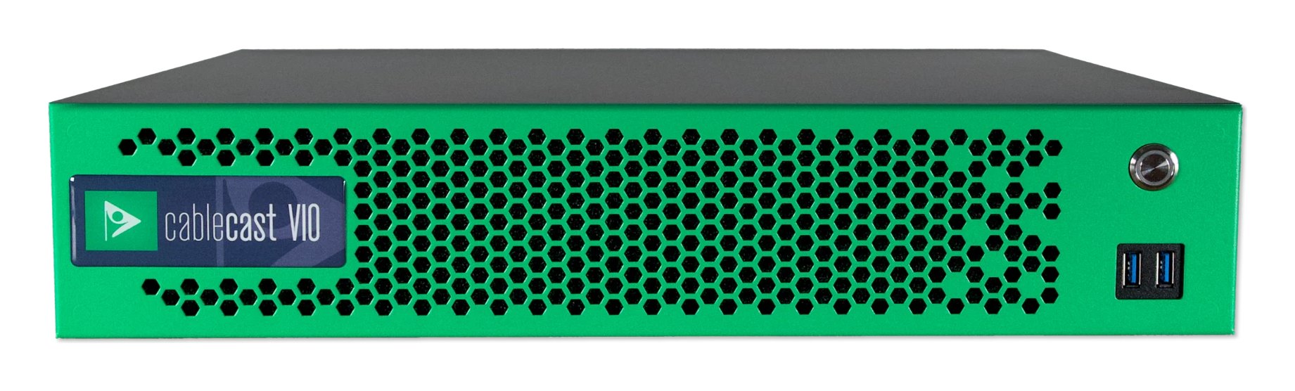 Cablecast VIO compact 2 RU server, front view