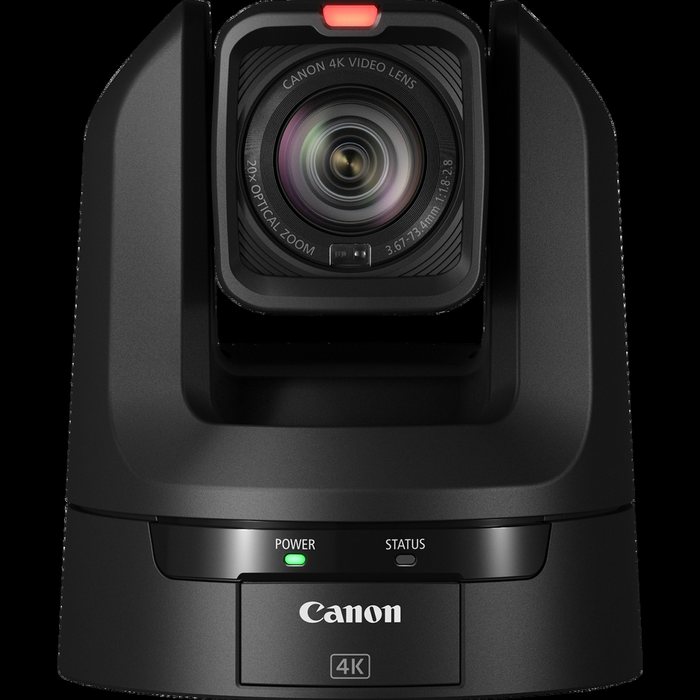 Canon CR-N300 PTZ camera in black, front view