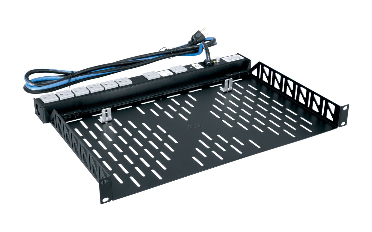 Middle Atlantic U Series vented utility rack shelf