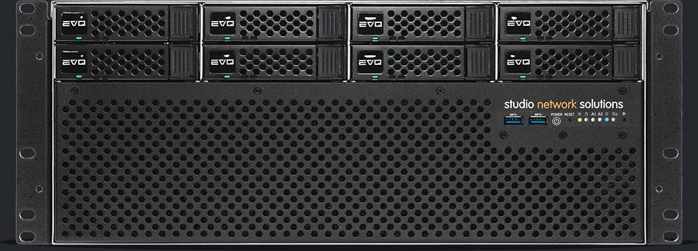 EVO 8 Bay Short Depth server, front view