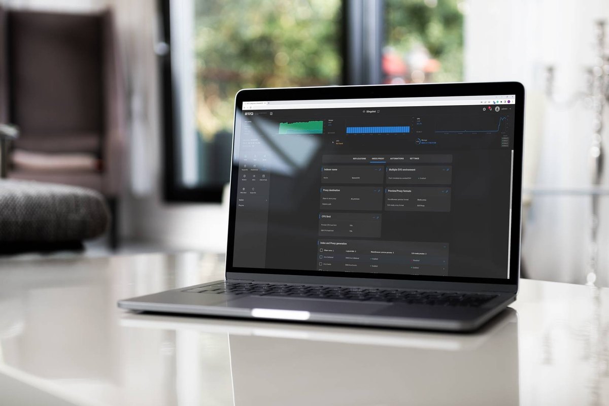 Slingshot automation interface open on a laptop