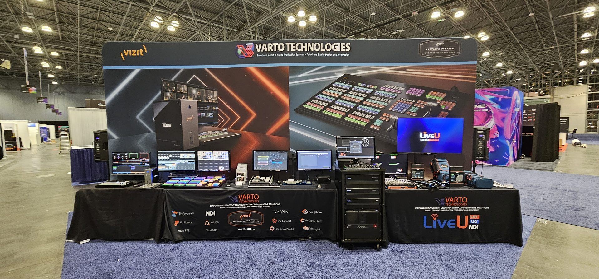 Varto Technologies booth at NAB Show New York 2024