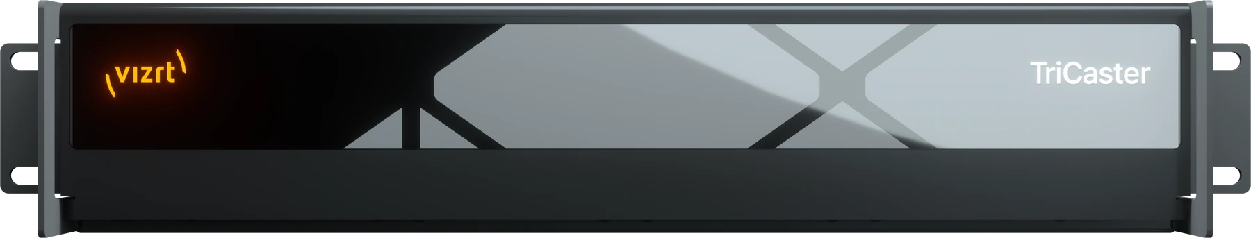 The front of a TriCaster 2RU system, Vizrt product rendering